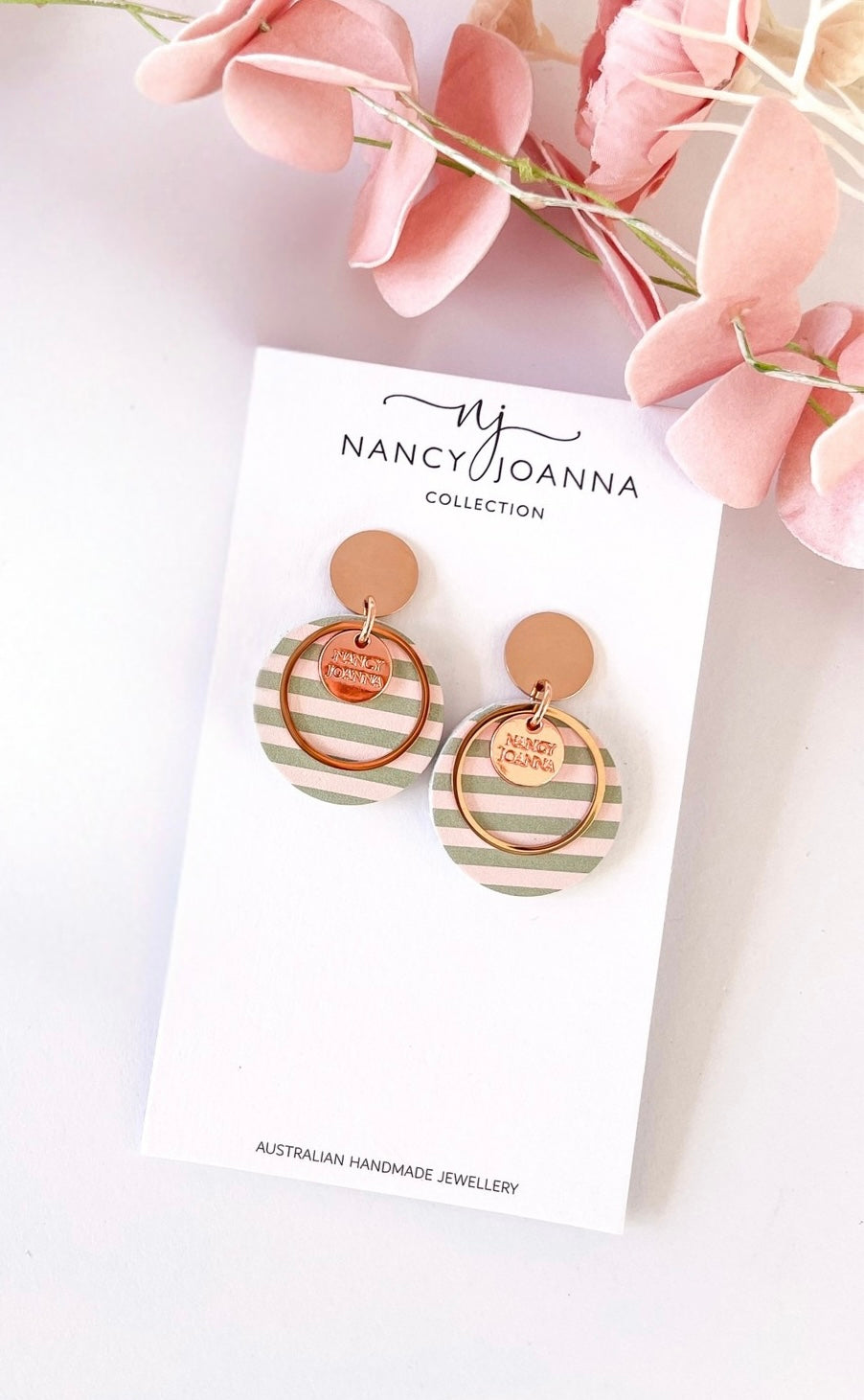 Mini Round Striped Delight Drops Nancy Joanna