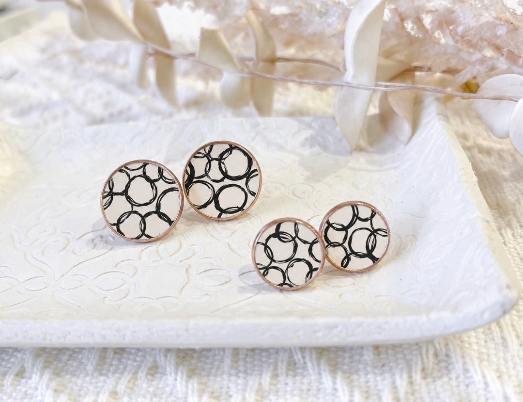 Swirls For The Girls Studs Nancy Joanna