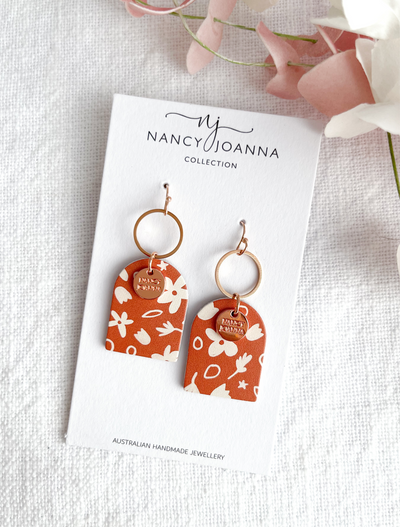Terracotta Joy Arch Drops Nancy Joanna
