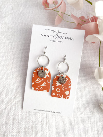 Terracotta Joy Arch Drops Nancy Joanna