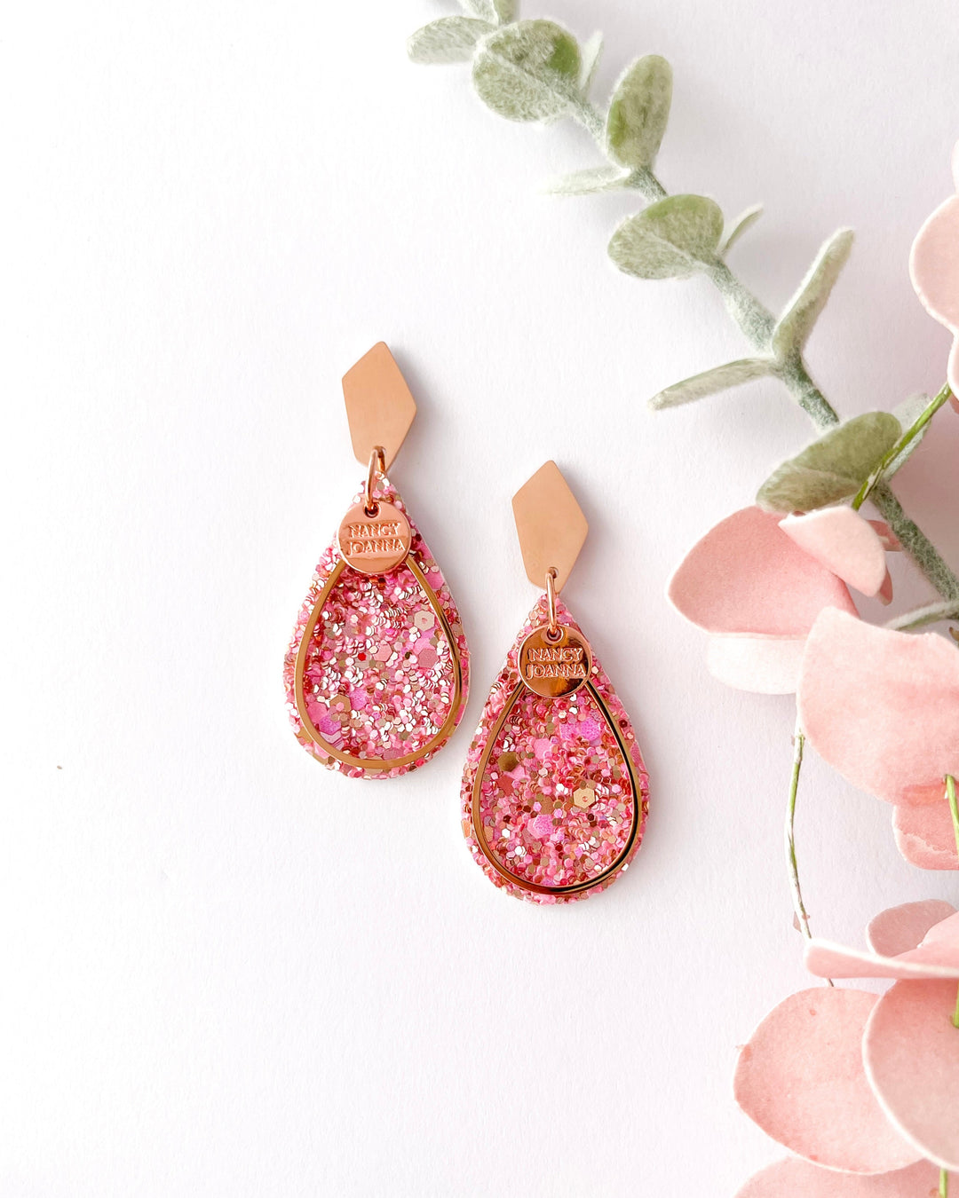 MINI LAVENDER SPARKLE TEARDROP Nancy Joanna