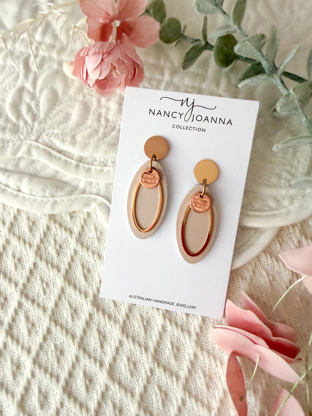 Nude Harmony Oval Drops Nancy Joanna
