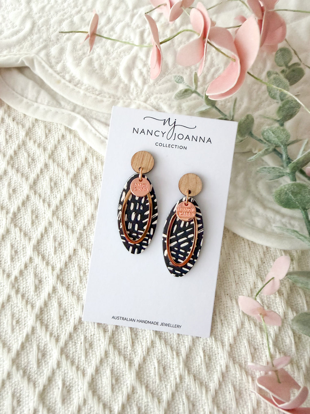 Wild Ink Oval Drops Nancy Joanna