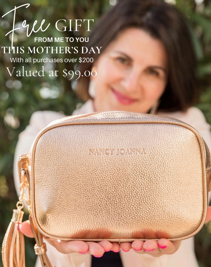 Rose Gold Crossbody Bag Nancy Joanna