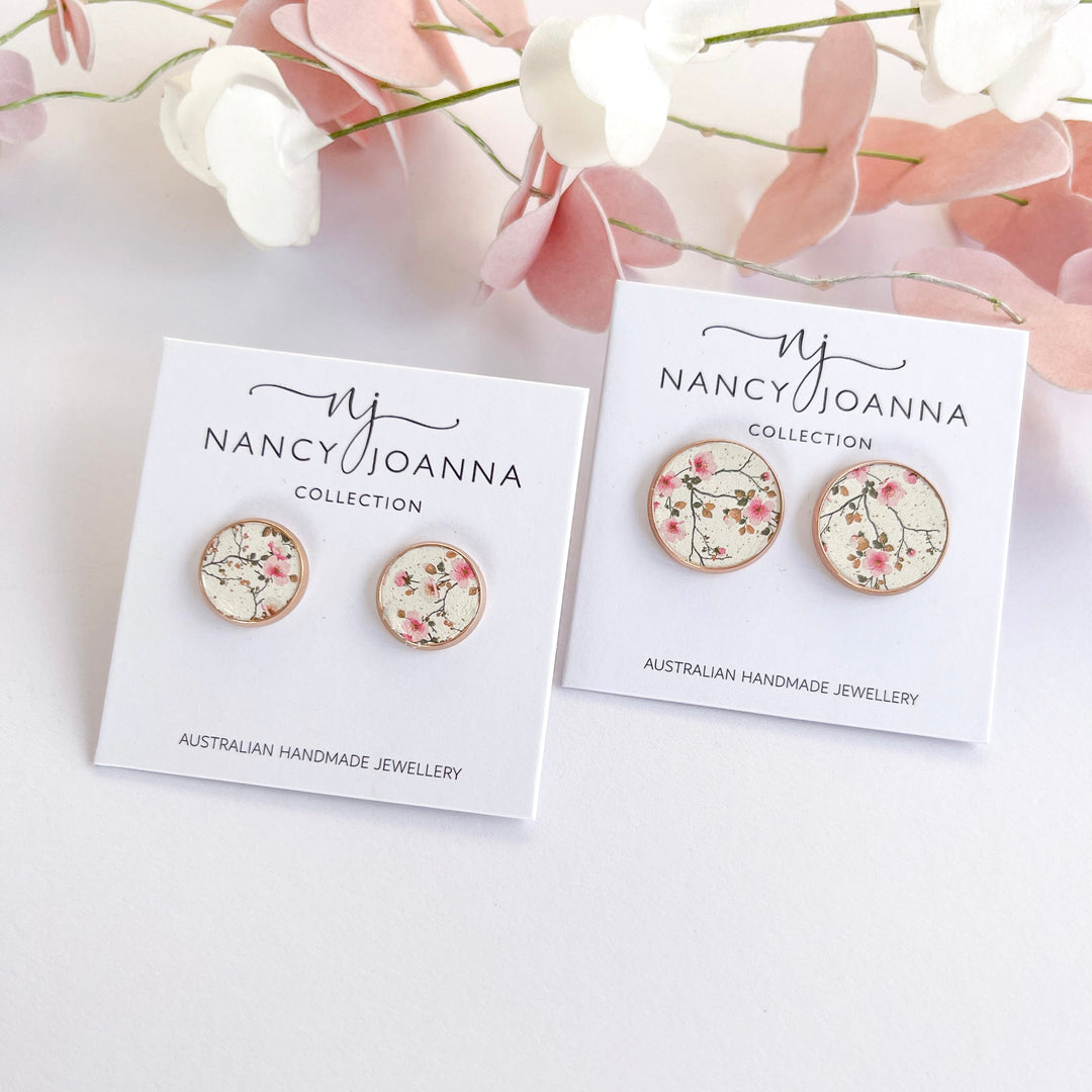 Cherry Whisper Studs Nancy Joanna