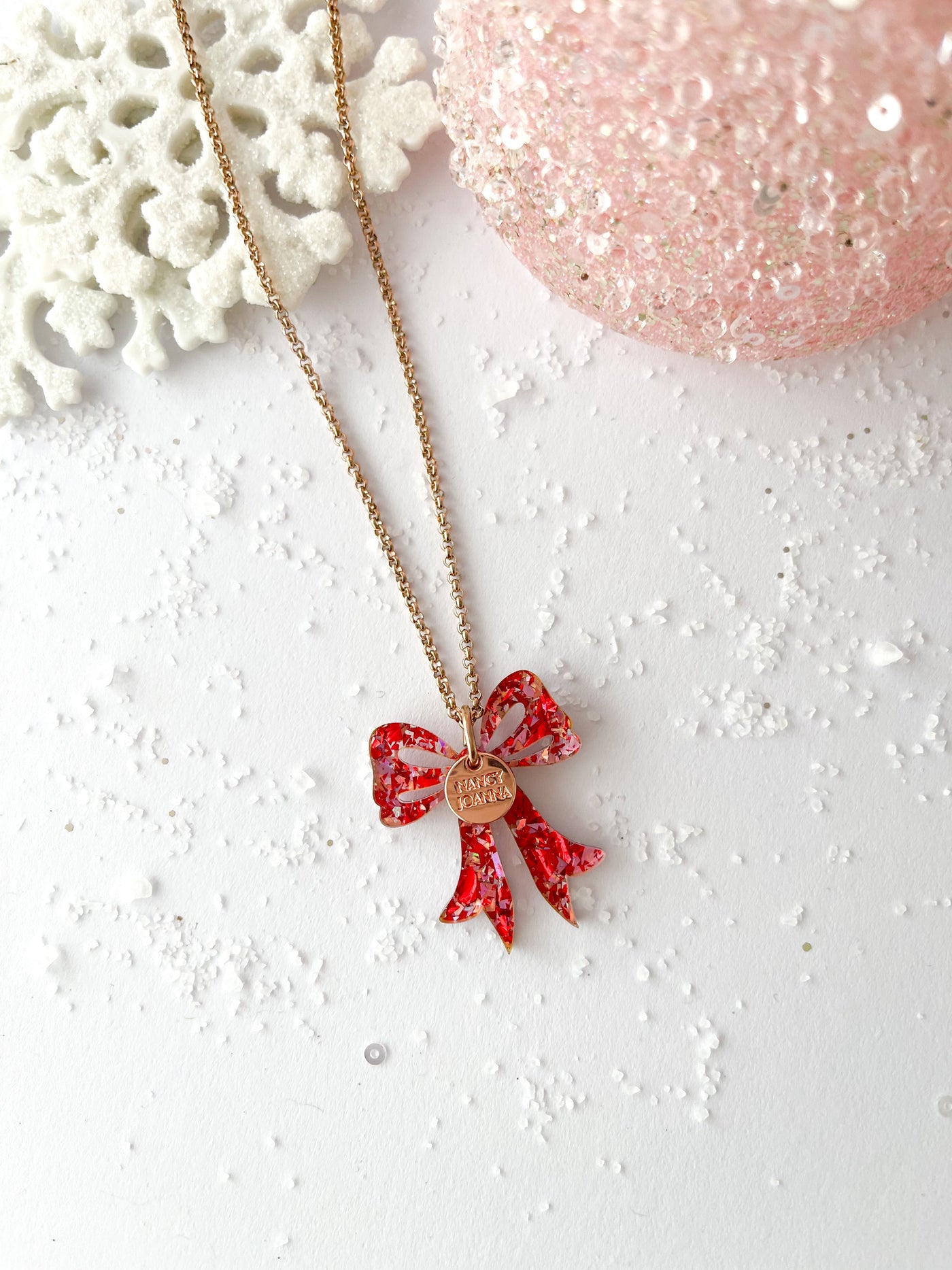 Wish Upon a  Bow Pendant Nancy Joanna