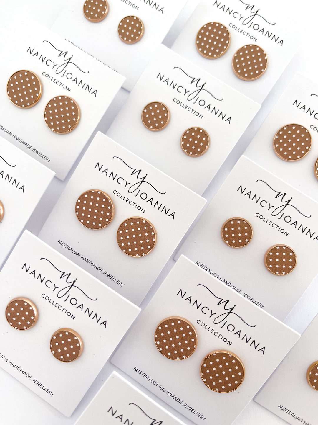 A Spot of Caramel Studs Nancy Joanna