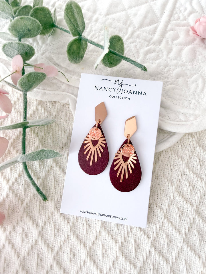 Merlot Radiance Teardrops Nancy Joanna
