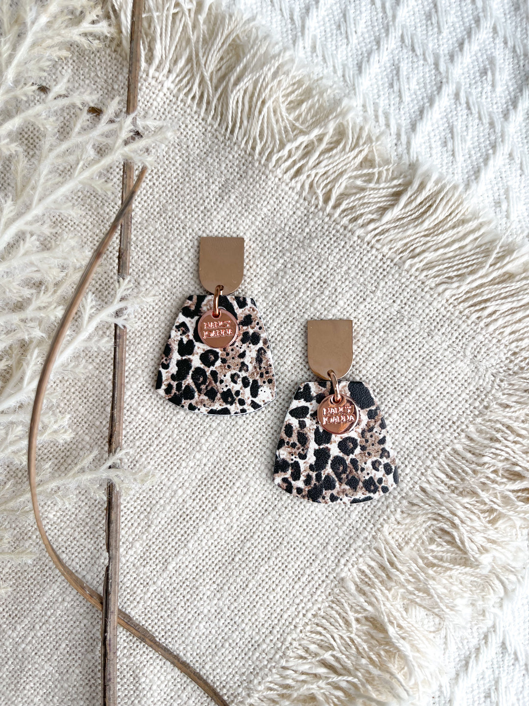 Untamed Roar Leopard Half Drops