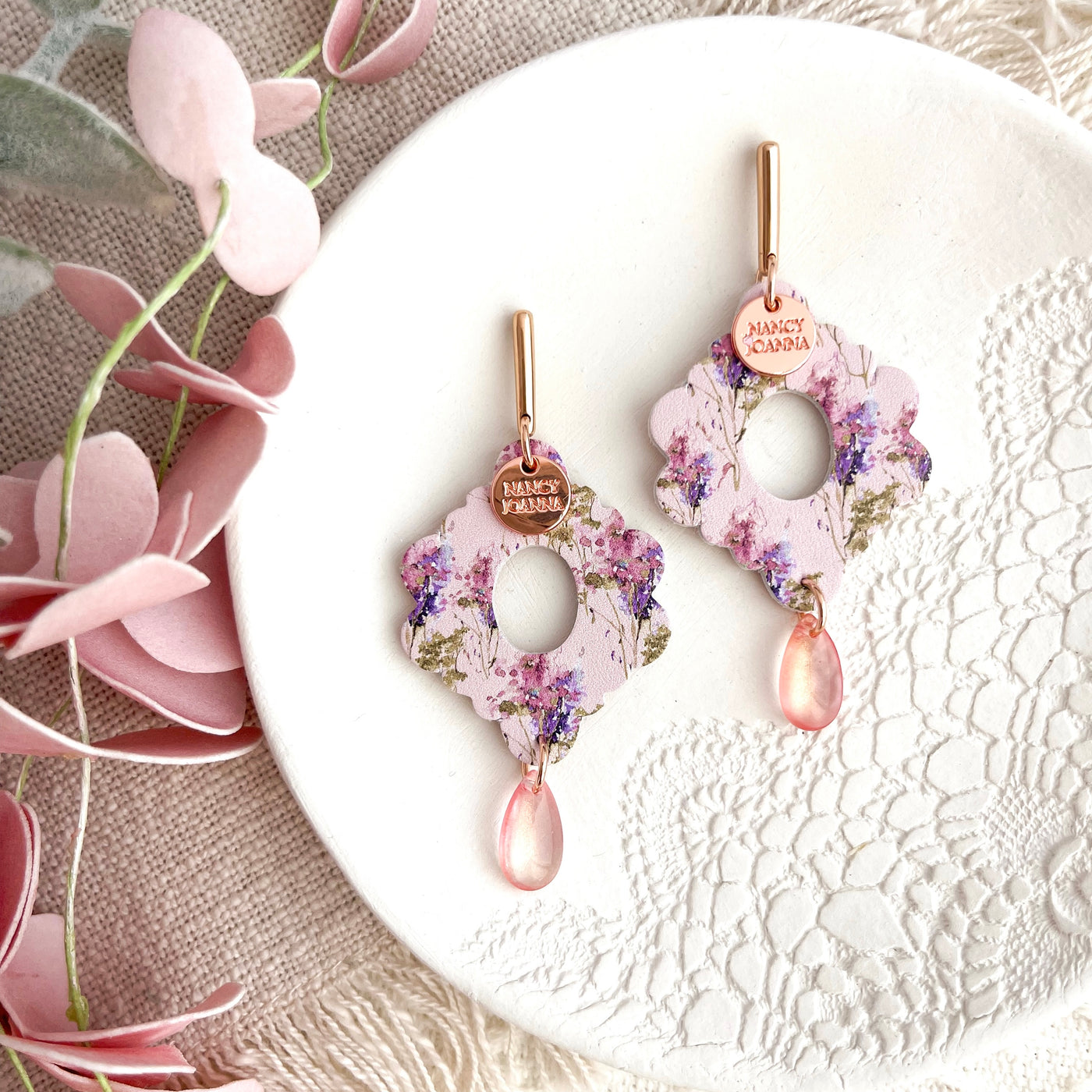 Lovely Lavender Wavy Drops