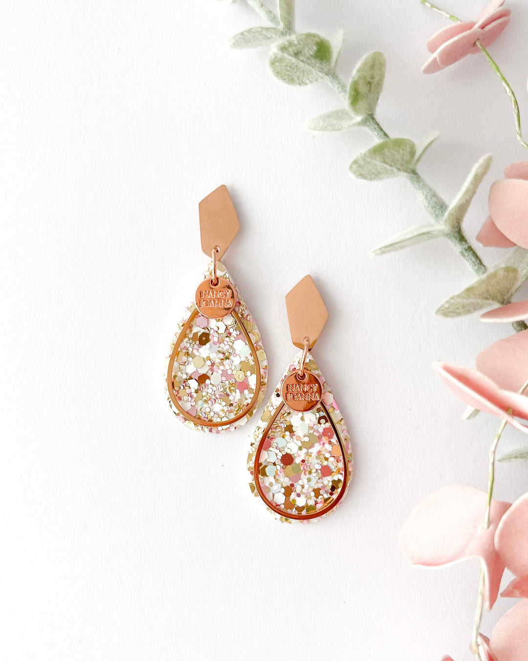 MINI Champagne Sparkle Teardrops Nancy Joanna