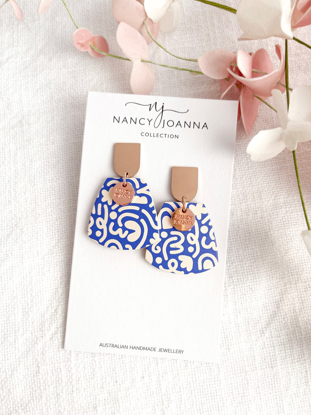 Coastal Waves Half Drops Nancy Joanna