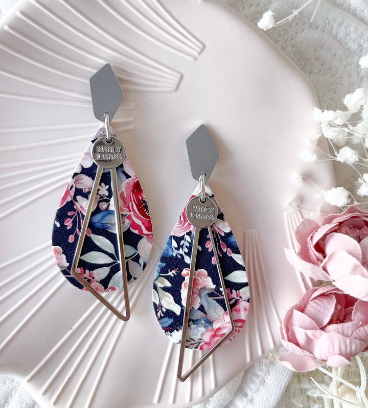 Botanical Harmony Floral Teardrops Nancy Joanna