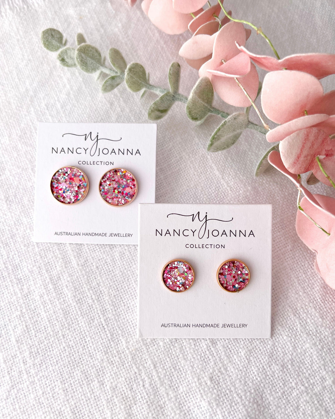 Inner Beauty Glitter Studs Nancy Joanna