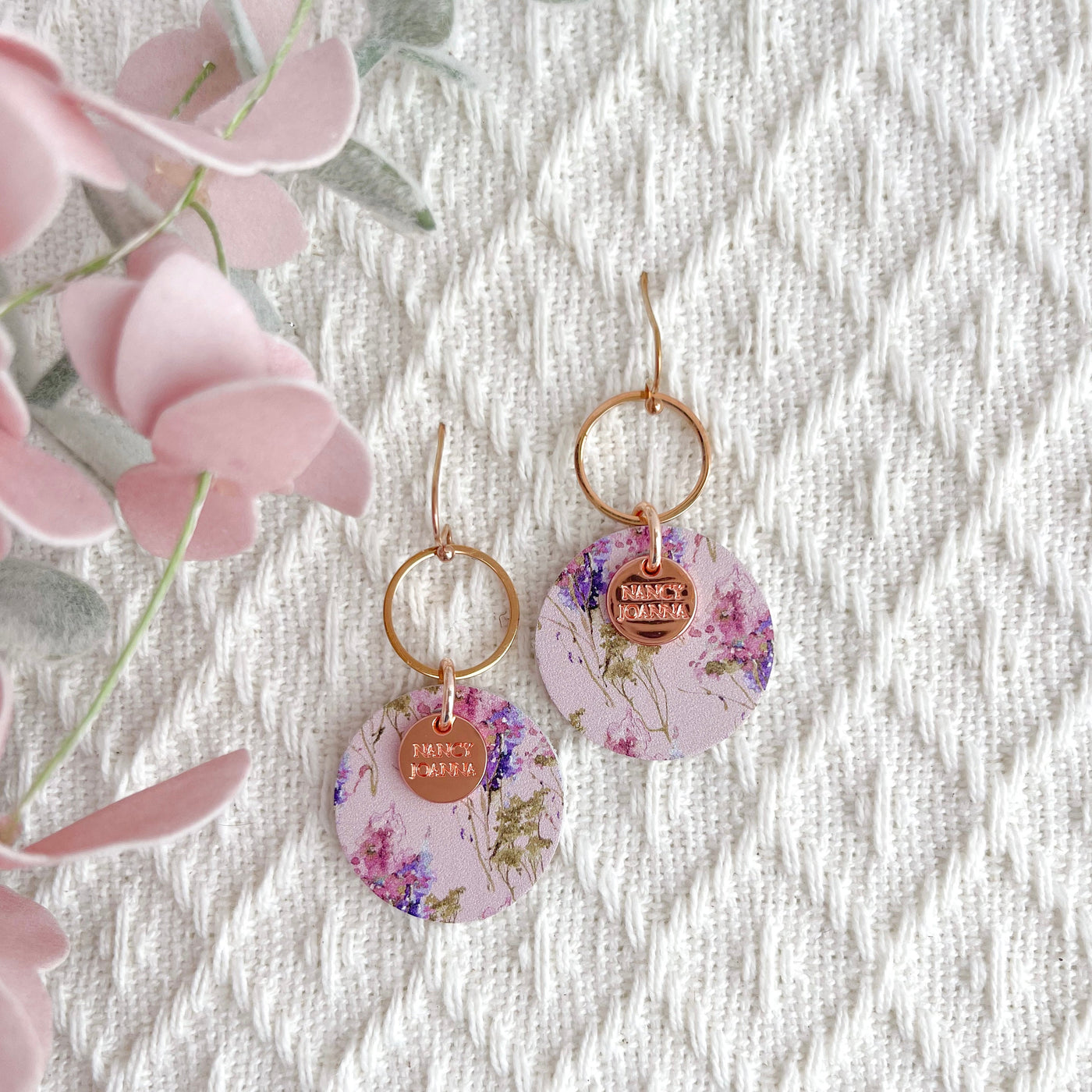Lovely Lavender Ring Dangles Nancy Joanna