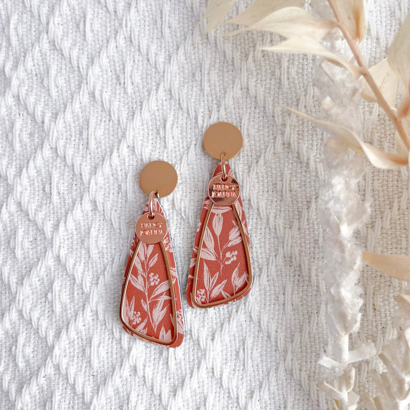Rusty Bamboo Side Drops Nancy Joanna