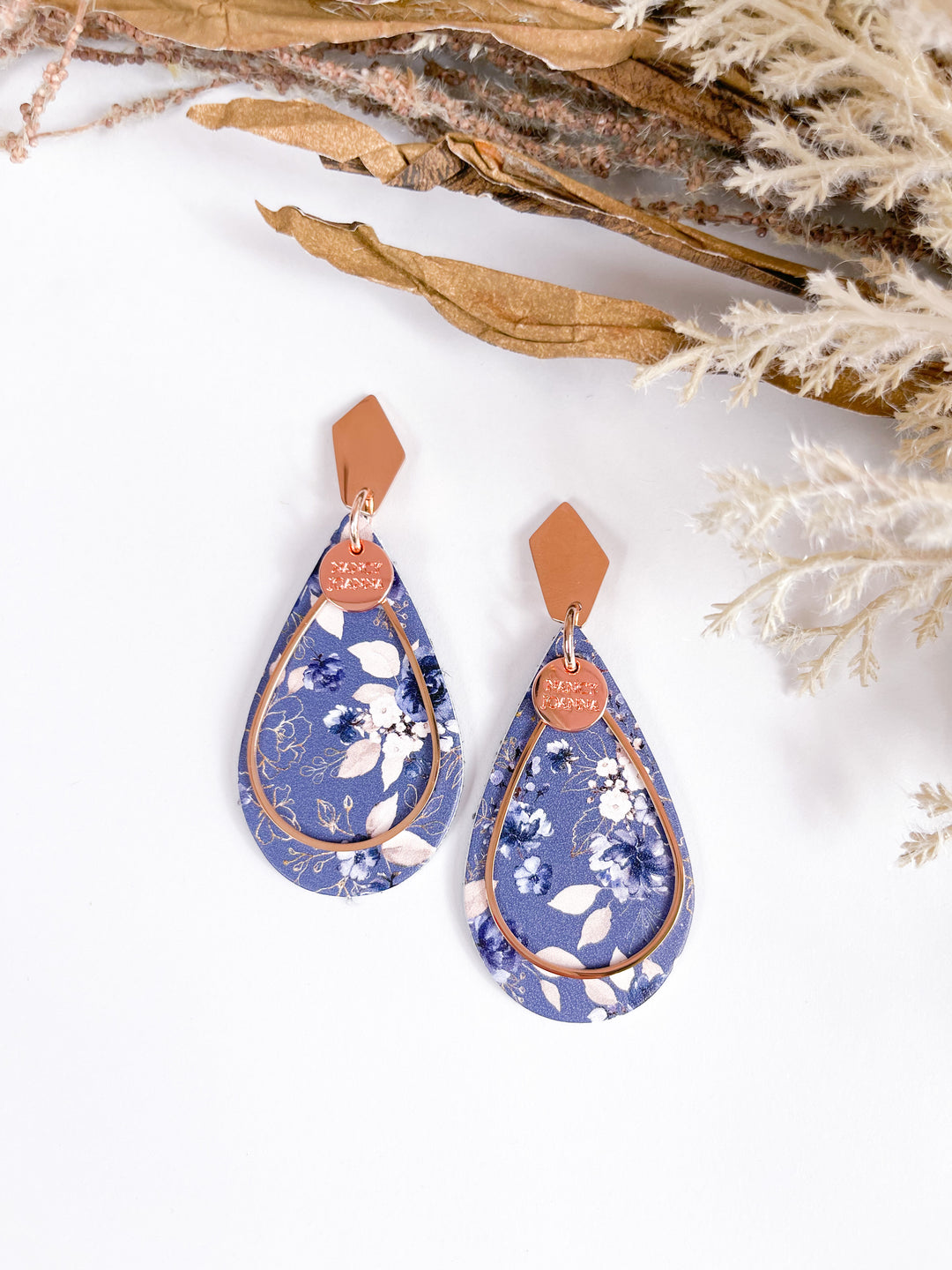 BLUE ORIENTAL TEARDROPS Nancy Joanna