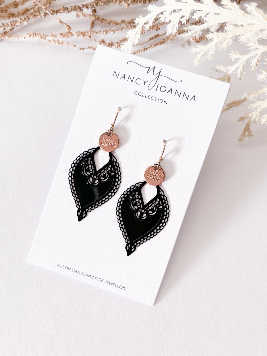 paparazzi leather heart earrings