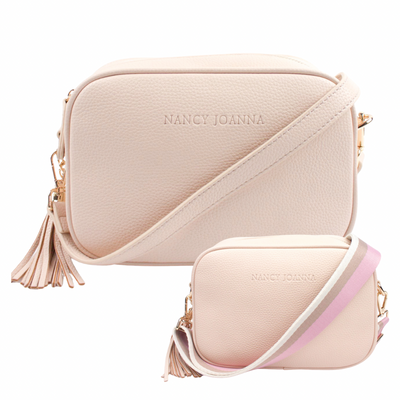 CREAM CROSSBODY BAG & GUITAR STRAP Nancy Joanna