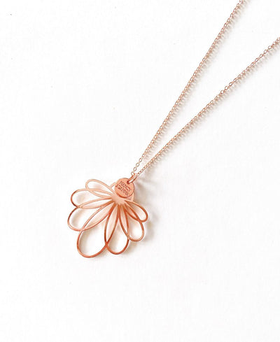 Water Lilly Pendant Rose Gold Nancy Joanna