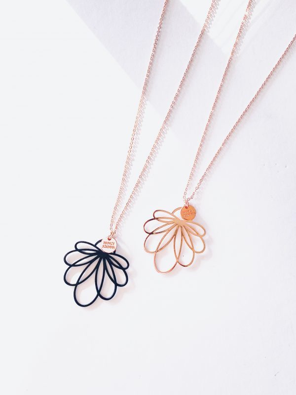Water Lilly Pendant Rose Gold Nancy Joanna