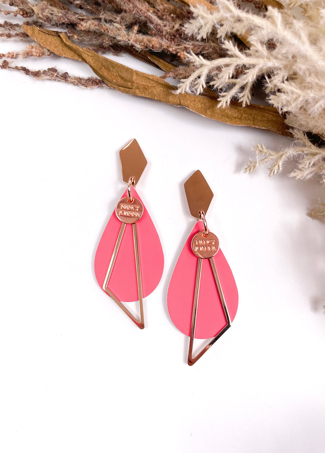 Mini Coral Teardrops Nancy Joanna