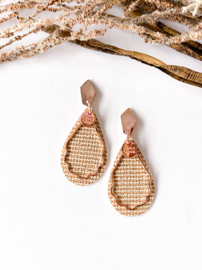 Natural Tone Textured Teardrops Nancy Joanna