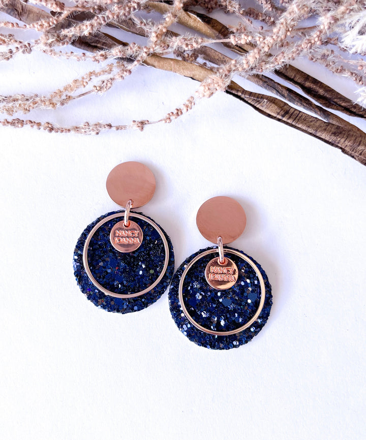 Sapphire Sparkle Round Drops Nancy Joanna